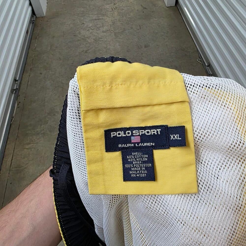 Y2K Yellow Polo Sport Board Shorts (XXL)
